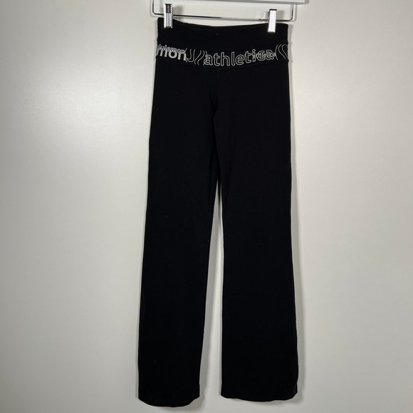 lululemon athletica Pants - Vintage Lululemon Athletica Yoga Black Flare Pants Size 2